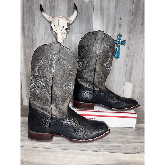 Cody James Blue Collection Western Performance Square Toe Boots Mens 11D Leather